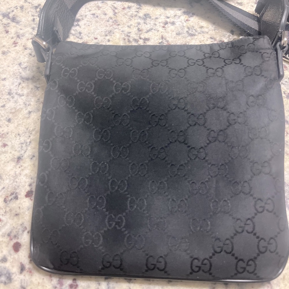 Black Authentic Gucci Messenger Bag